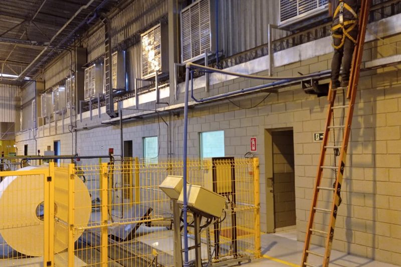 Obra de climatização executada pela equipe Climagerais
